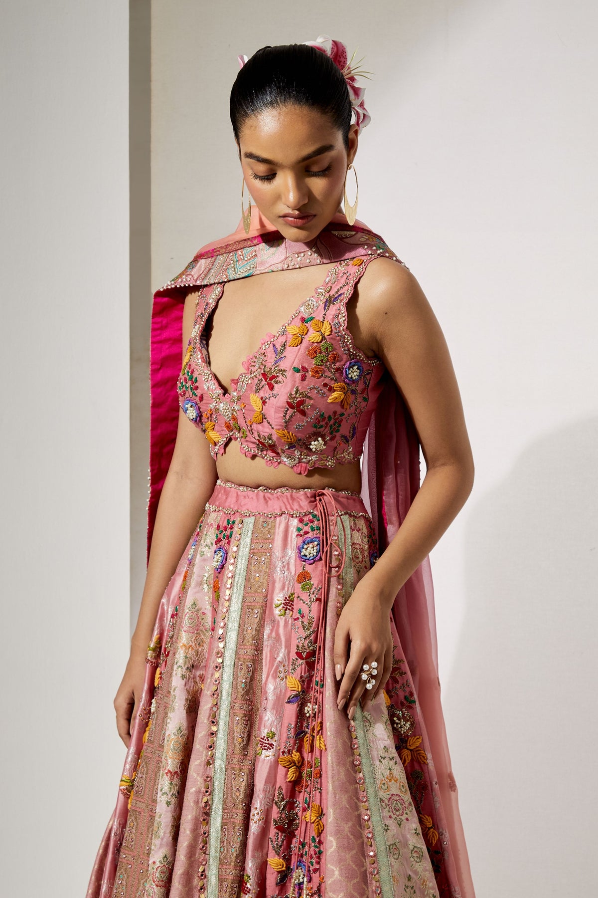 Rose Pink Lehenga Set