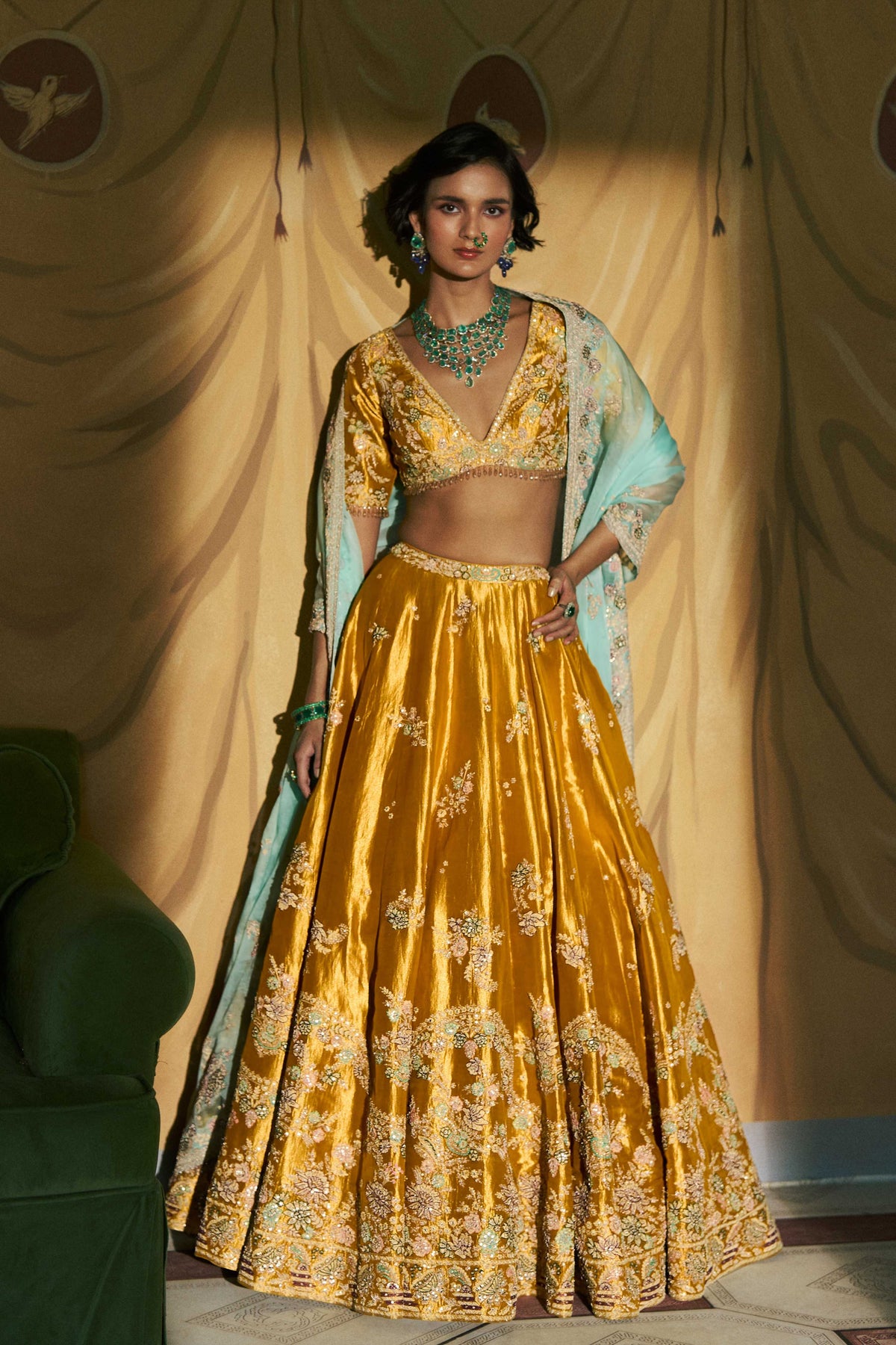Timeless Gold Lehenga Set