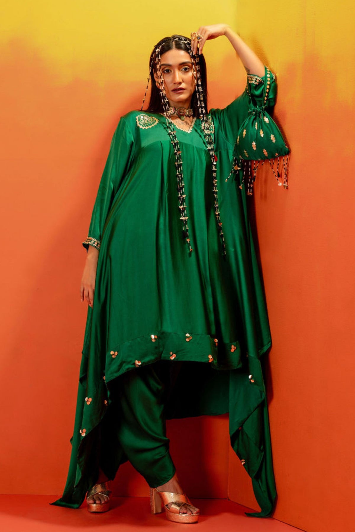 Vani Green Tunic