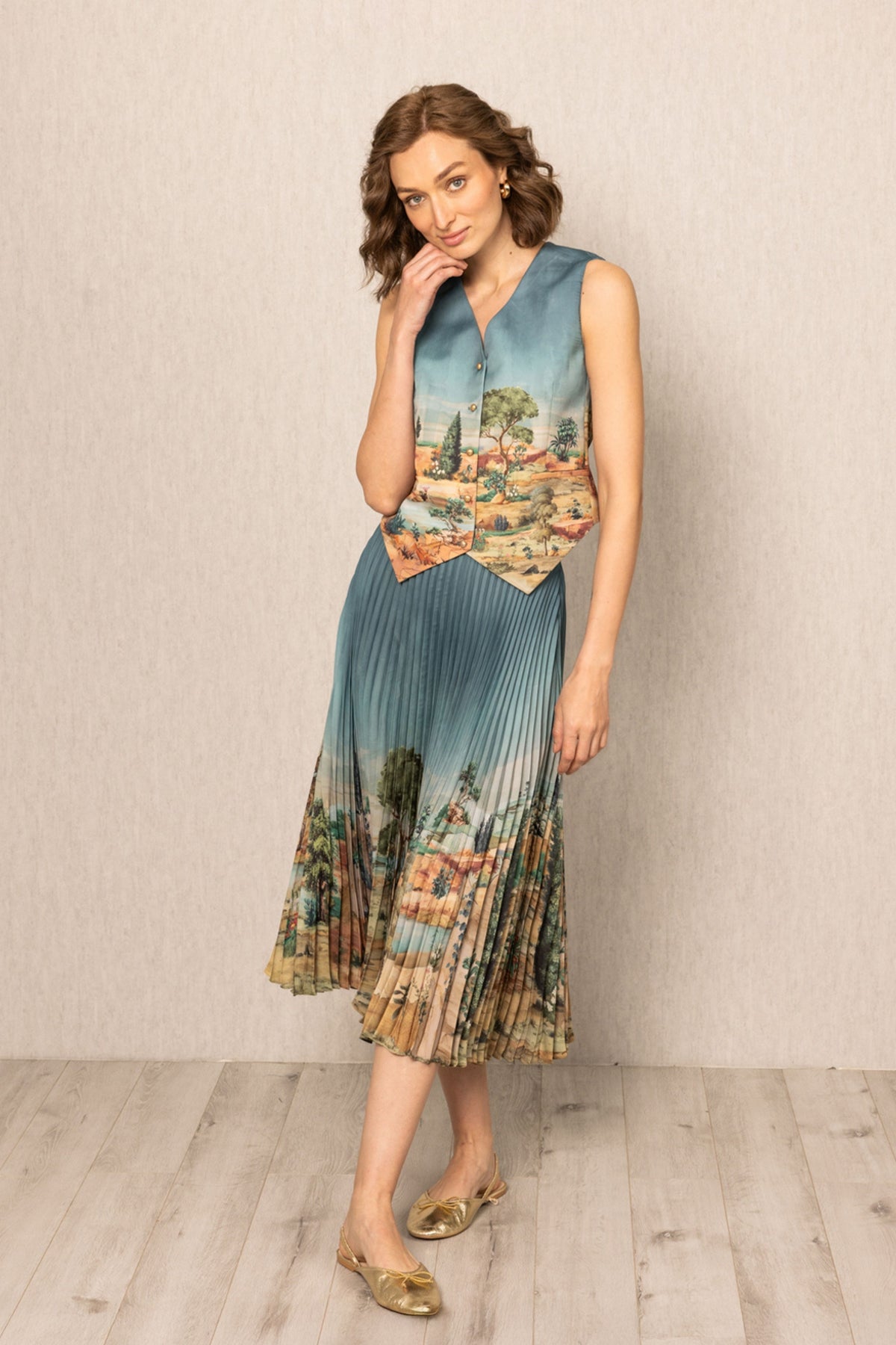 Lyon Pleated Skirt