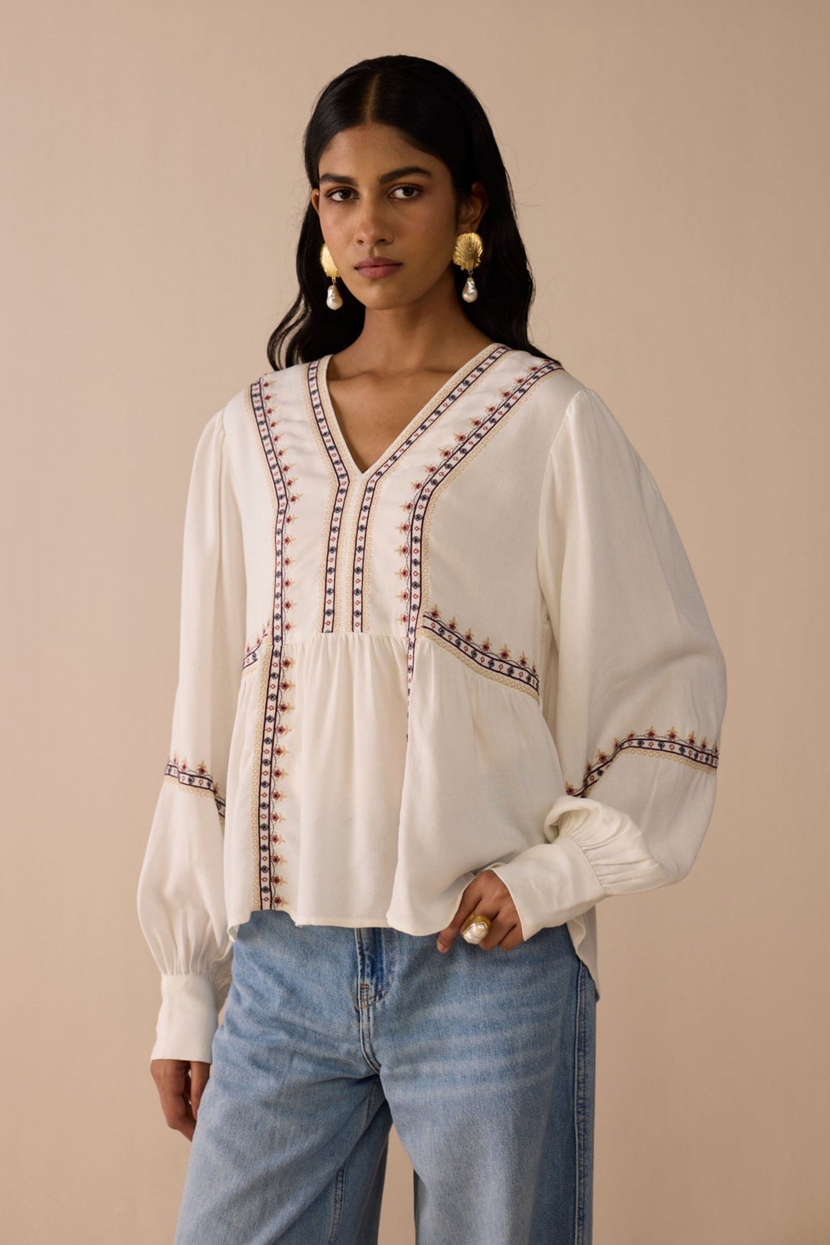White Aria Top