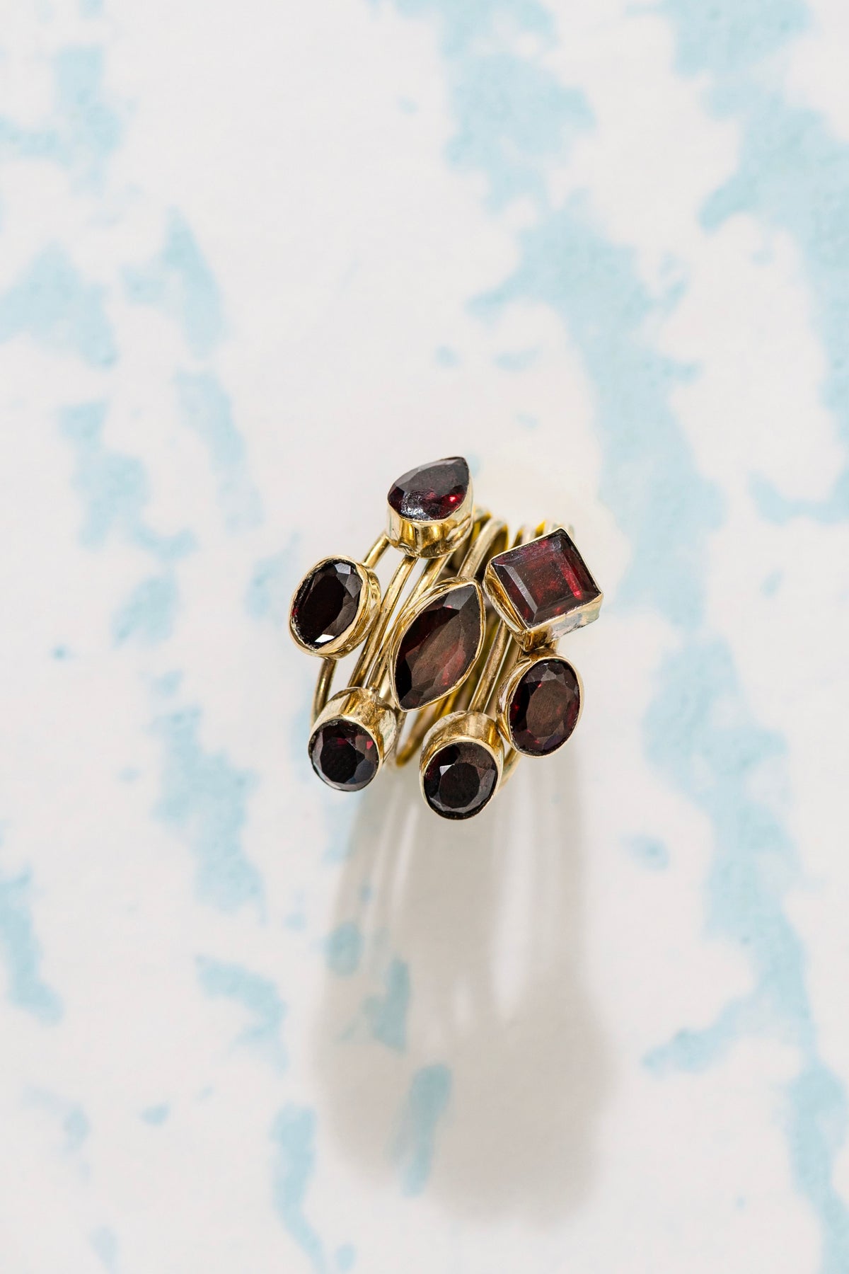 Garnet Stack Ring