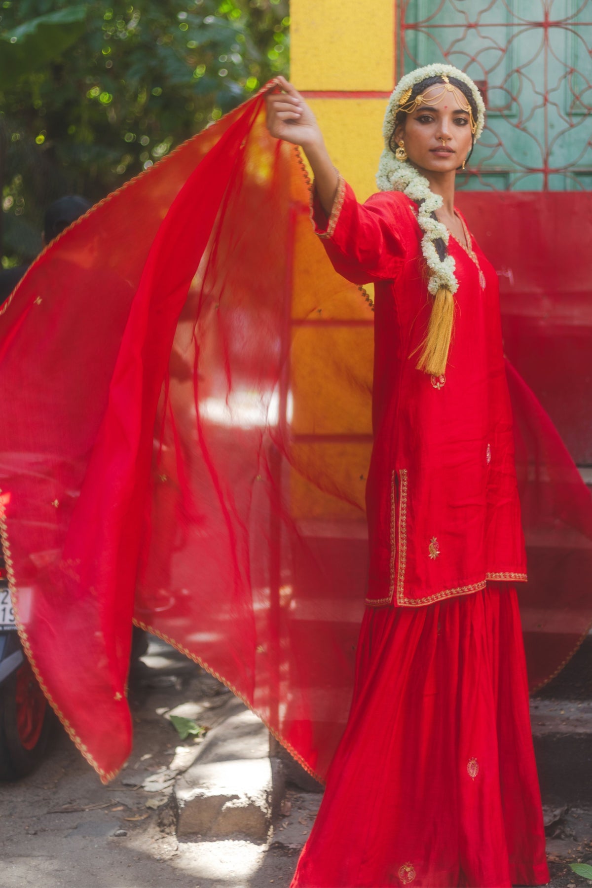 Sindoori Mirchi Sharara Set