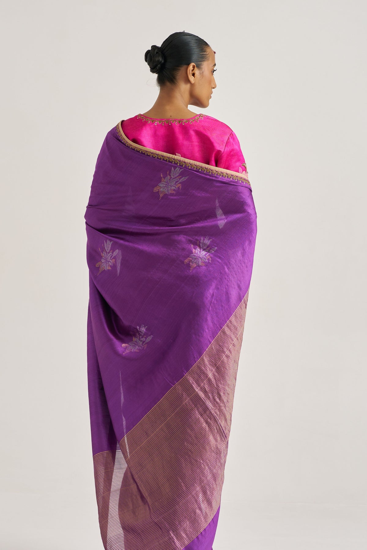 Kumud Purple Saree