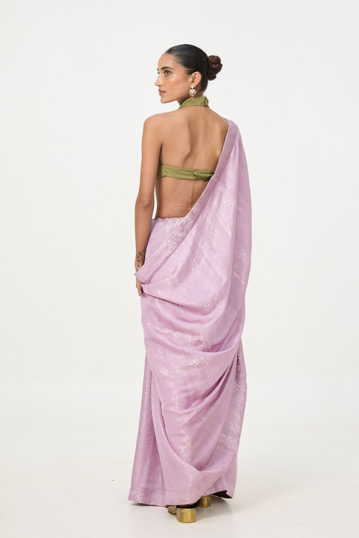 Lavender Tissue Saree