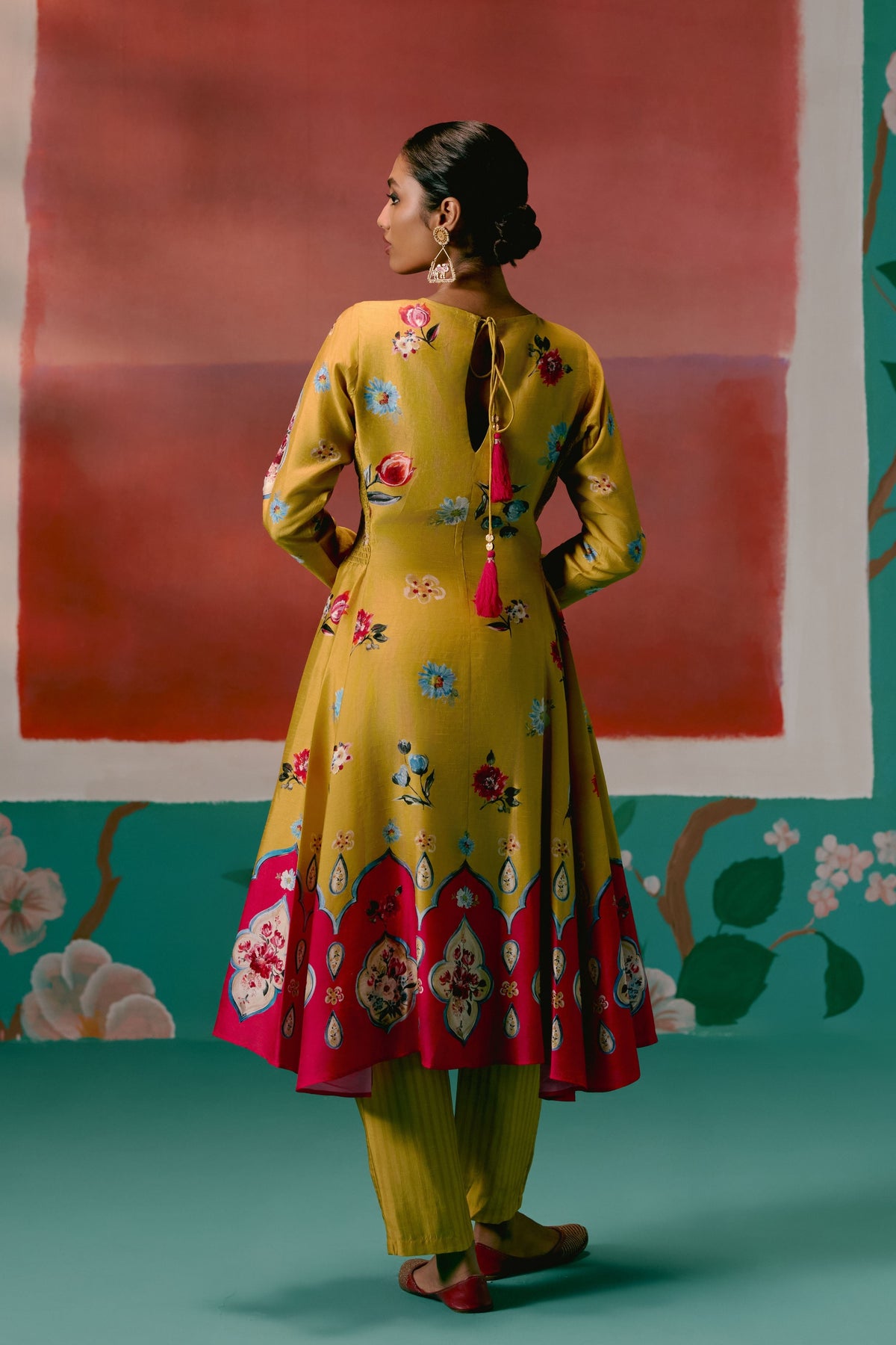 Floral Anarkali Set