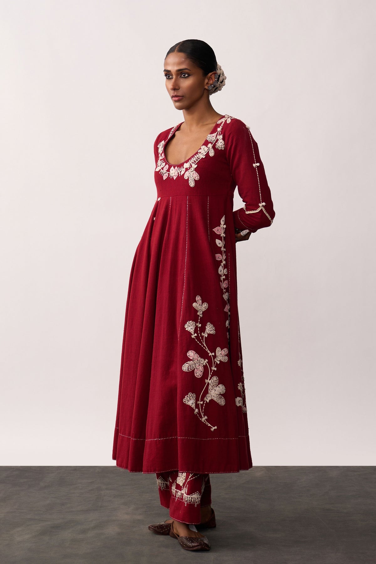 Kalpana Red Anarkali Set