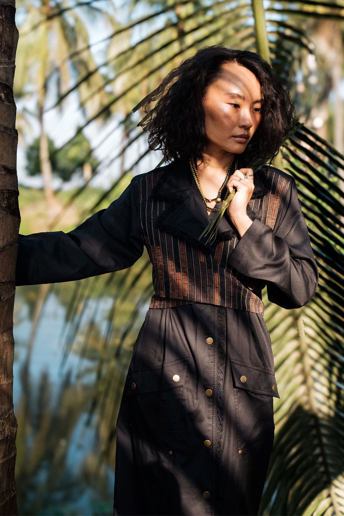 Upcycled Copenhagen Black Copper Trench