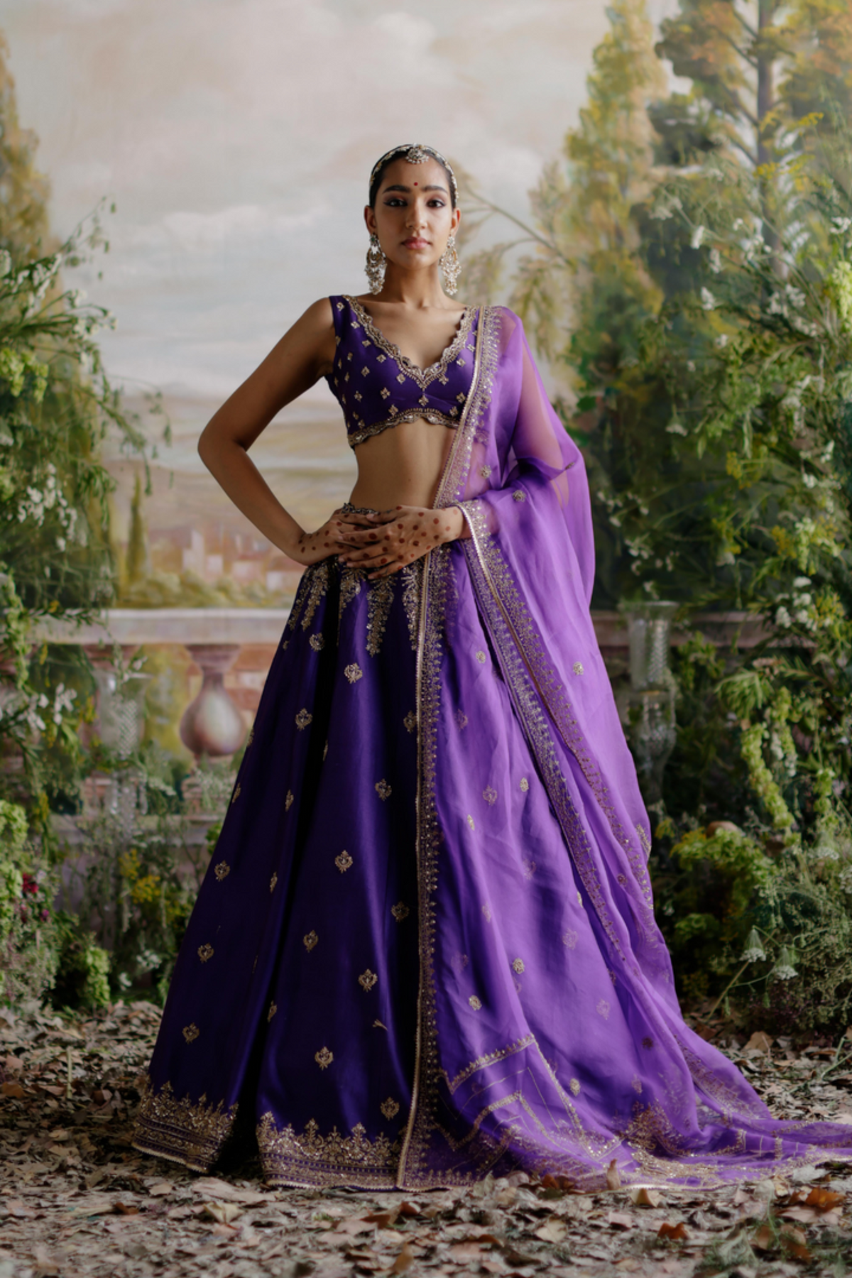 Purple Lehenga Set
