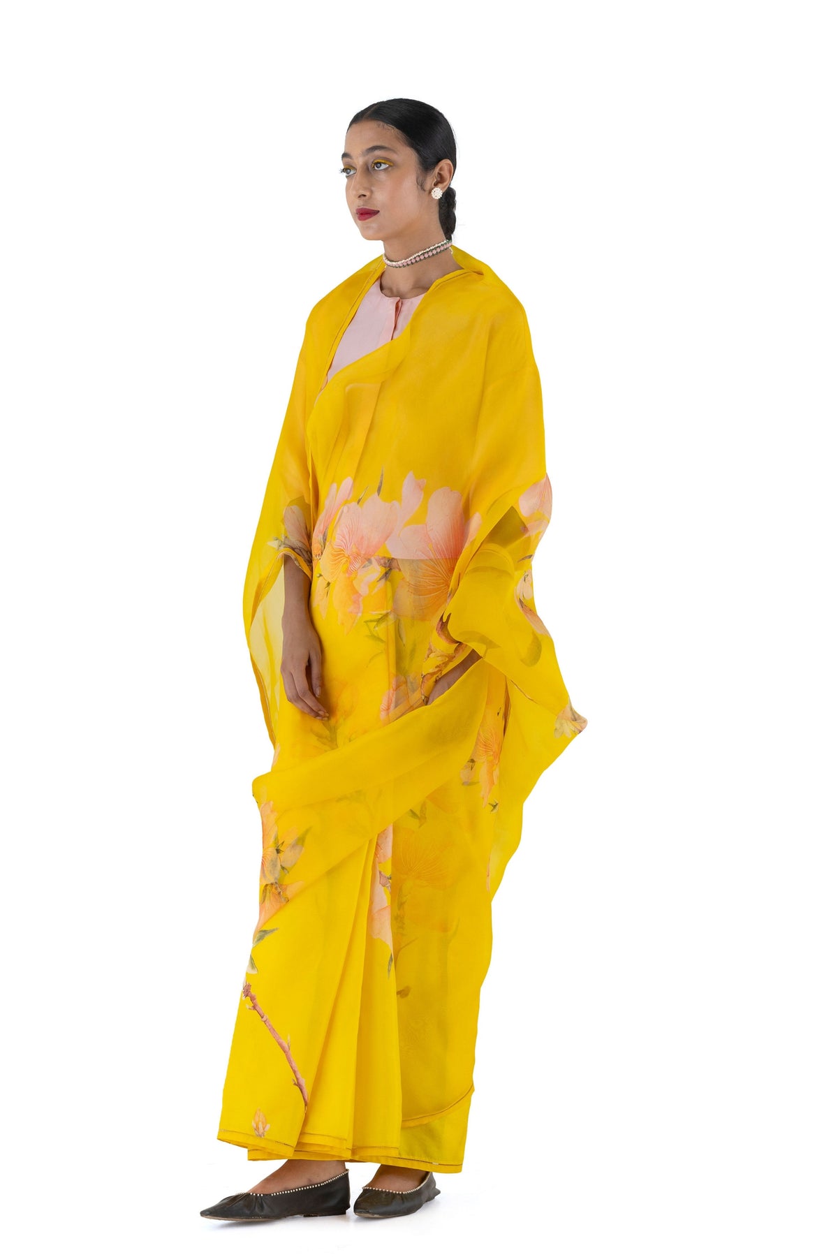 Agati Yellow Saree