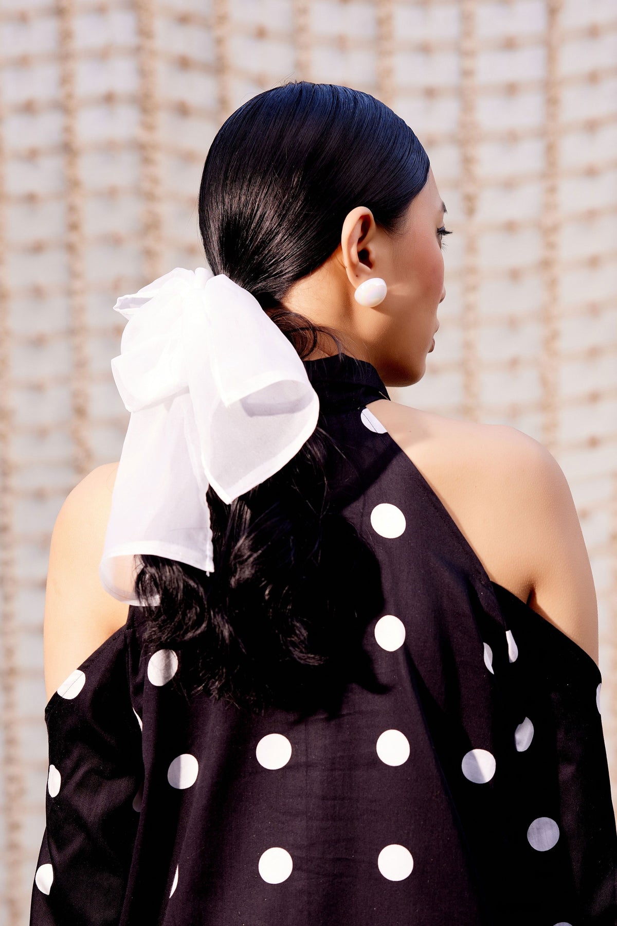 Polka Summer Black Dress