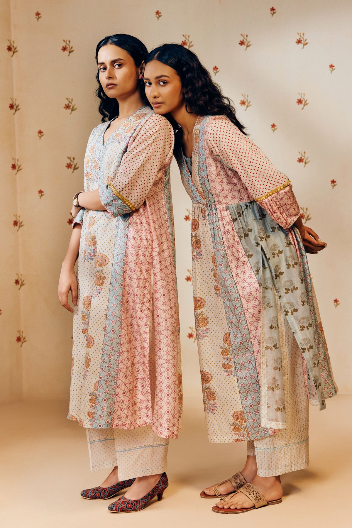 Marigold Print Kurta Set