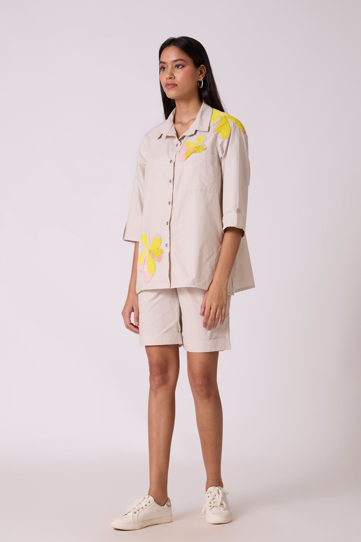 Sylvie Applique Summer Sand Shirt