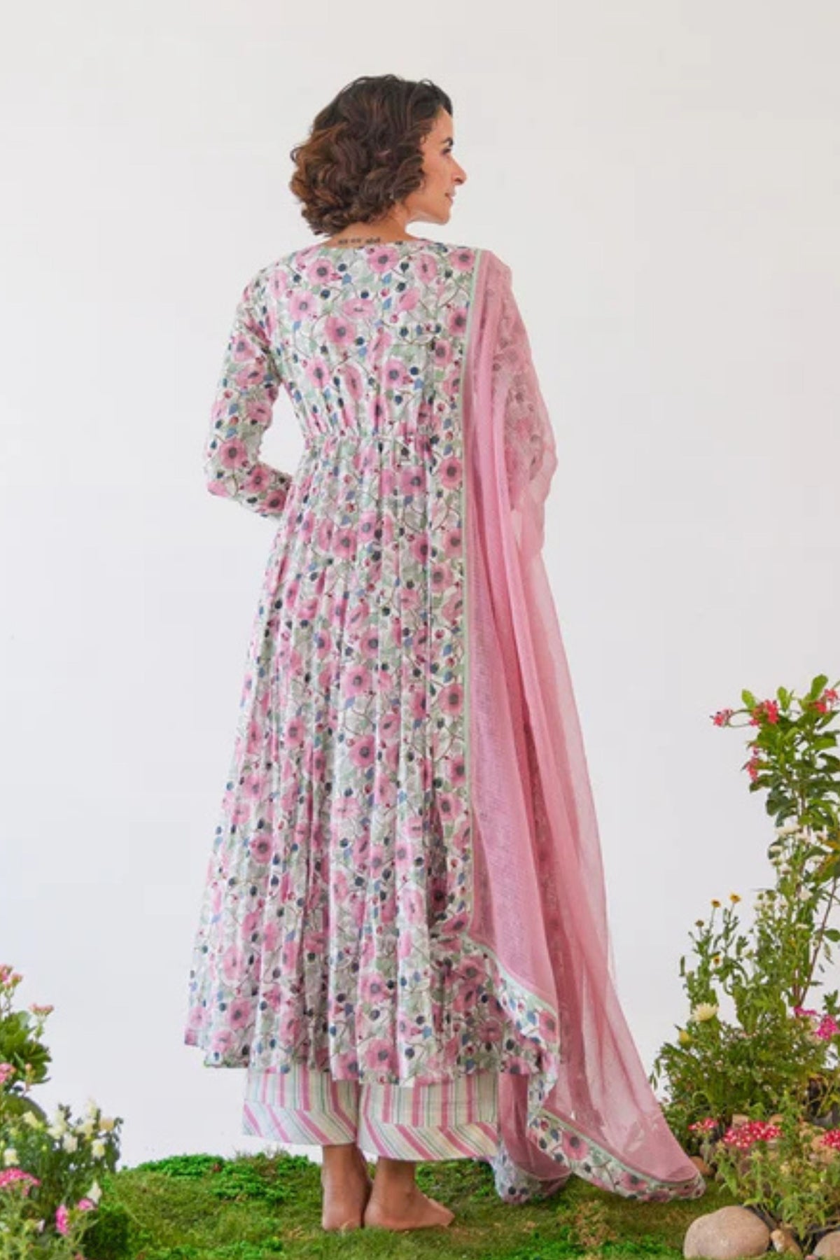 Sakura Anarkali set of 3
