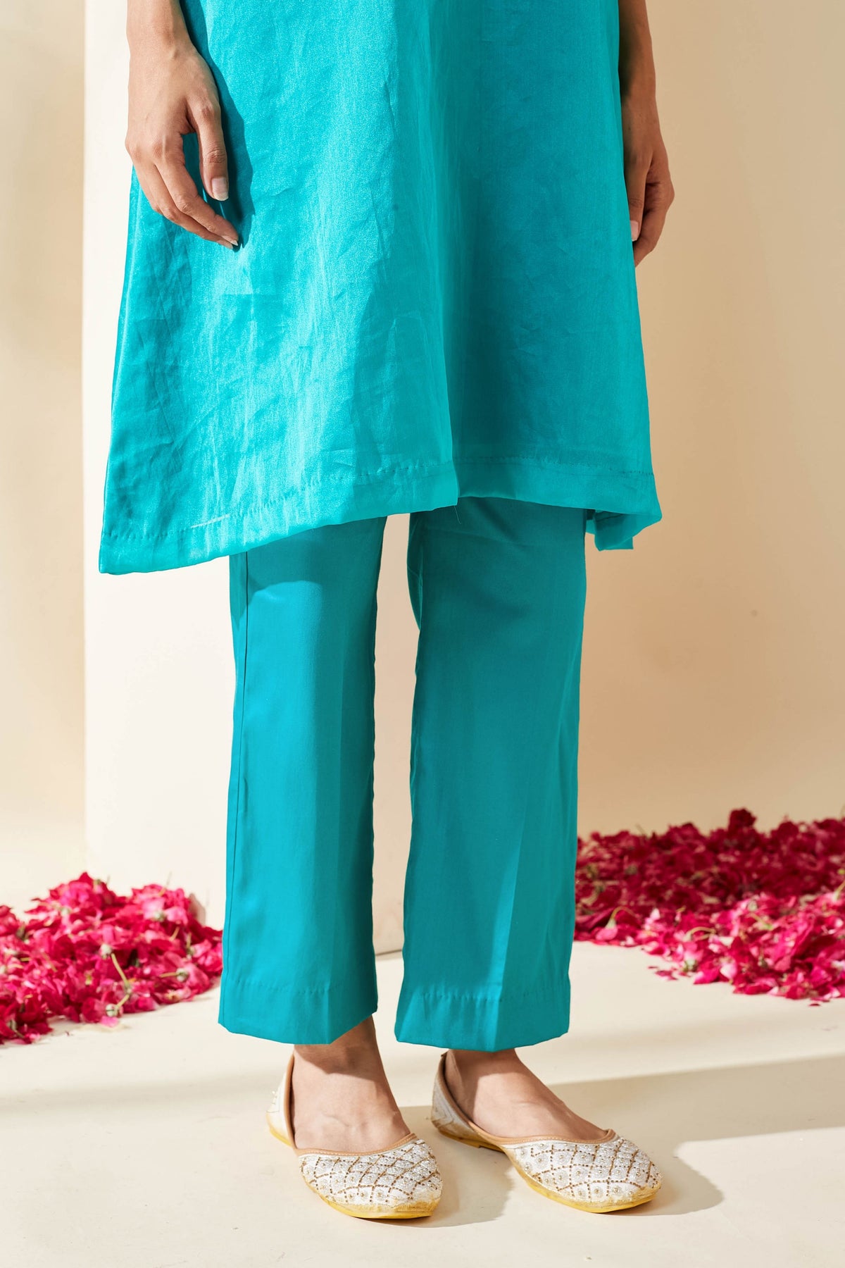 Turquoise Ruksaar Kurta Set