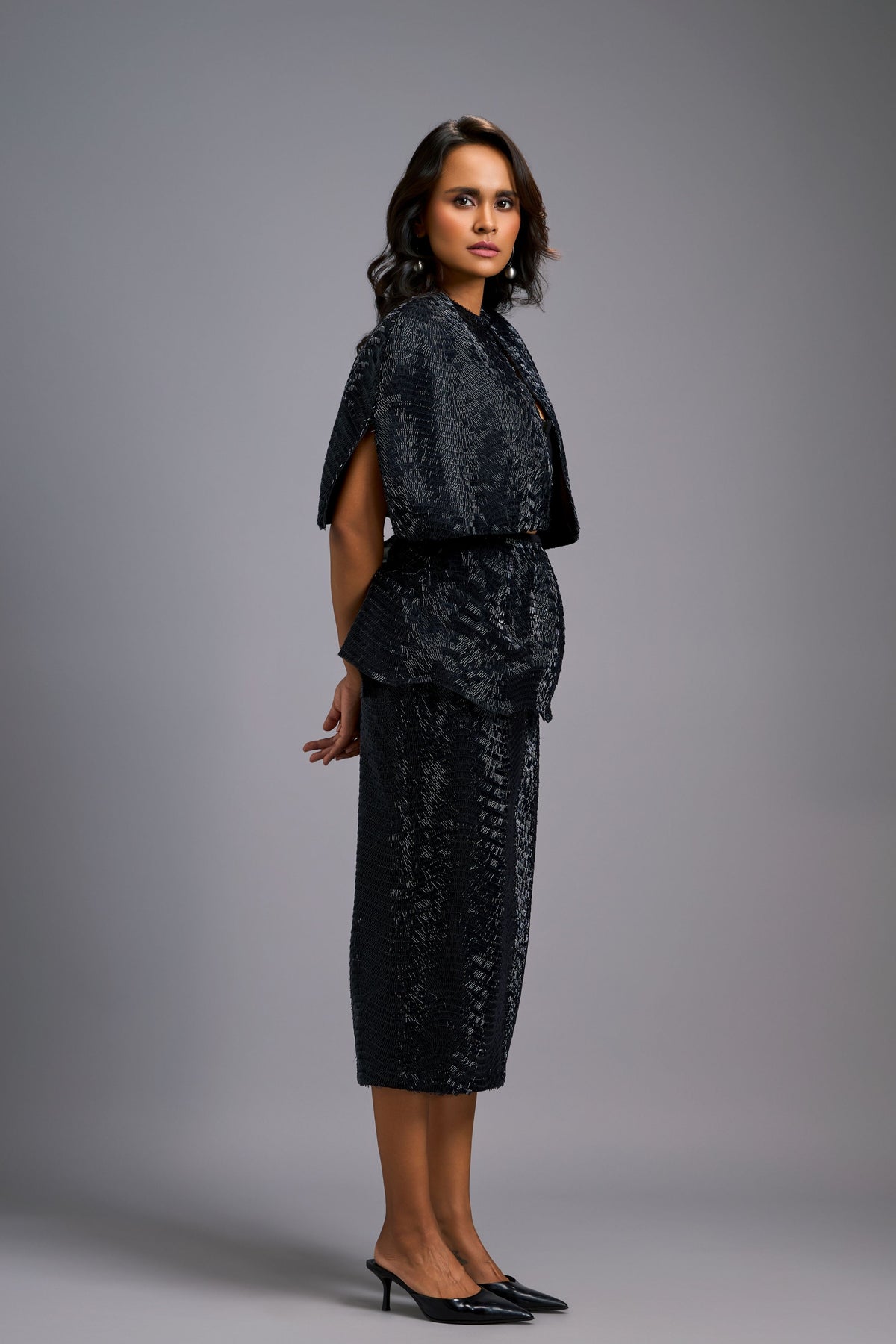 Shimmer Black Co-ord Set