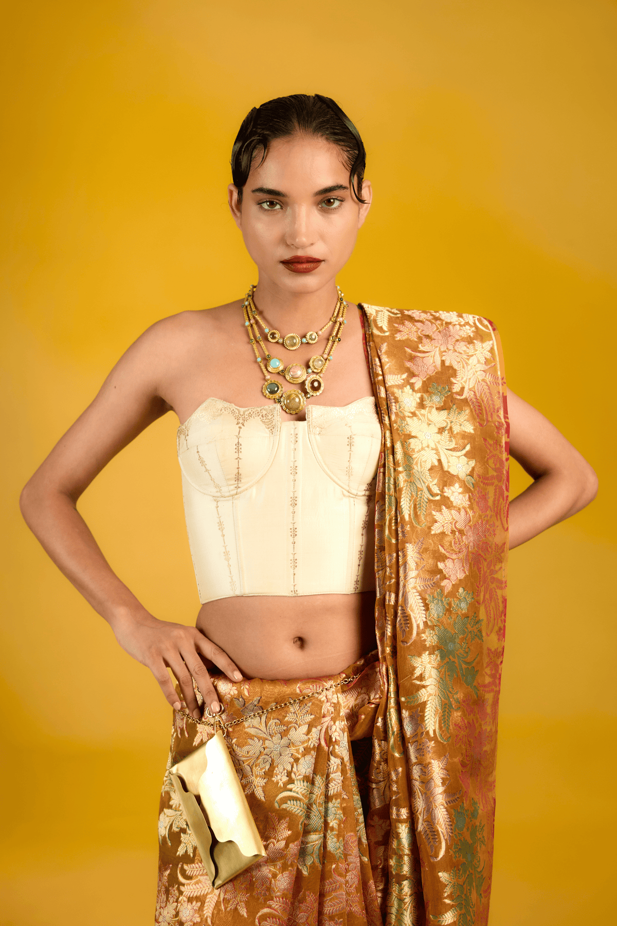The Amber Saree