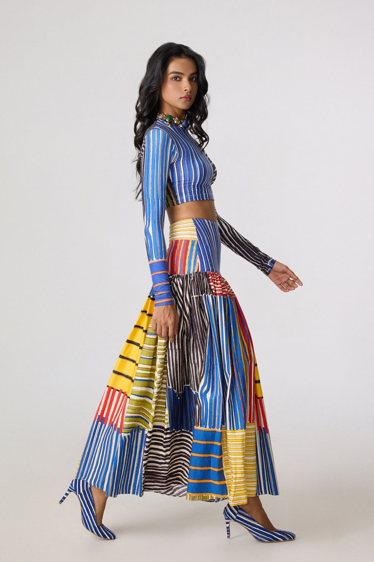 Zavi Blouse & Jasper Skirt Set