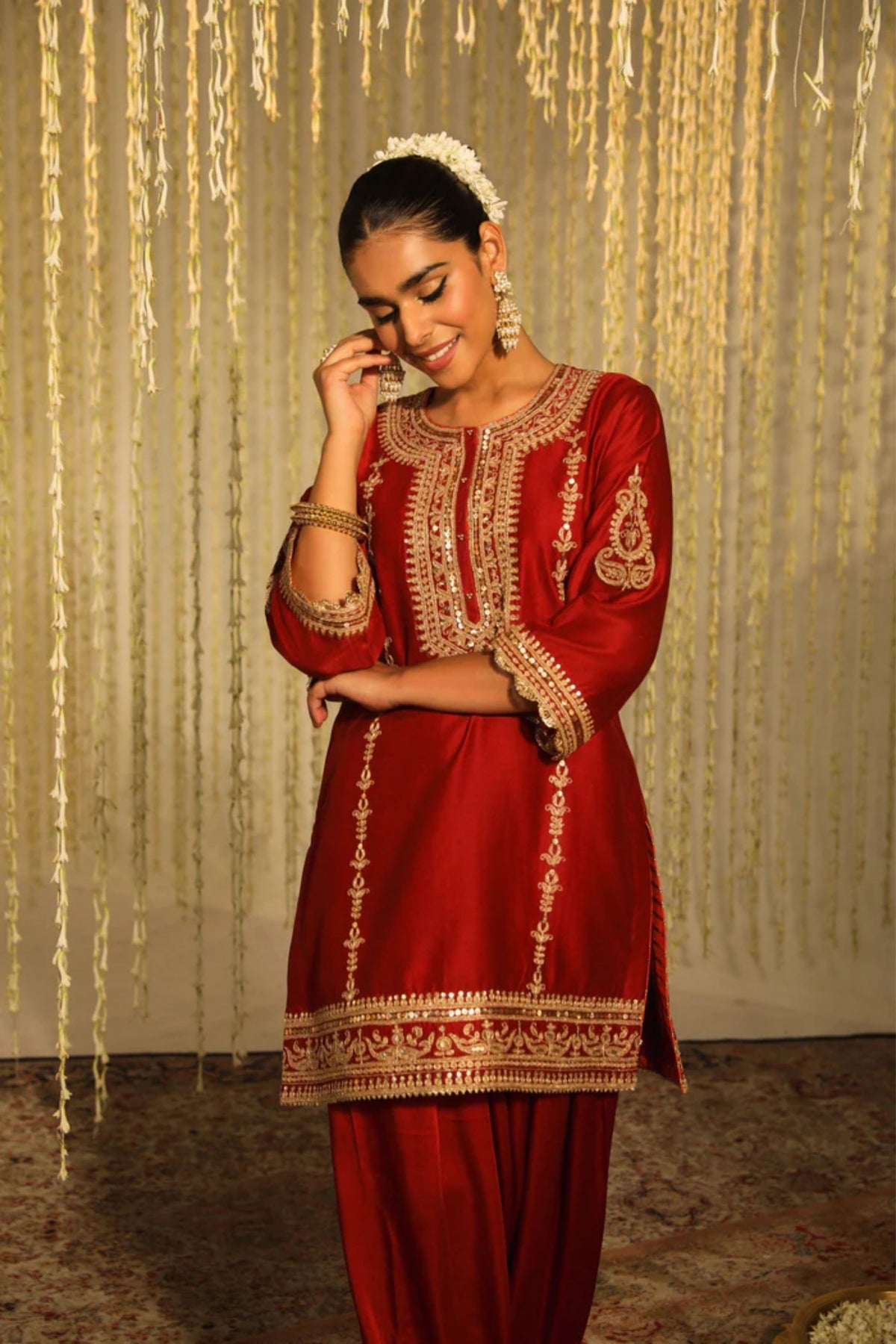 Mehak Red Salwar Set