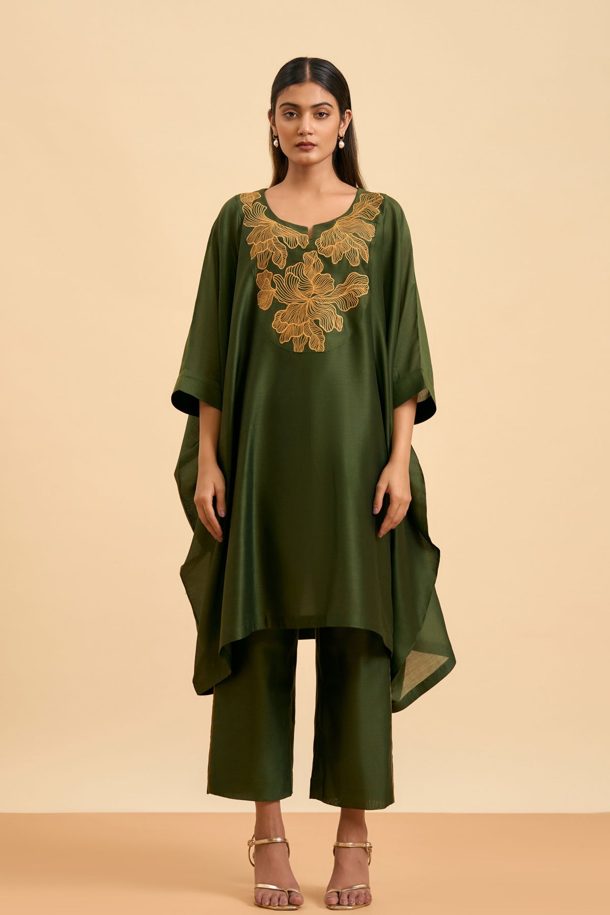 Olive Serenity Kaftan Set