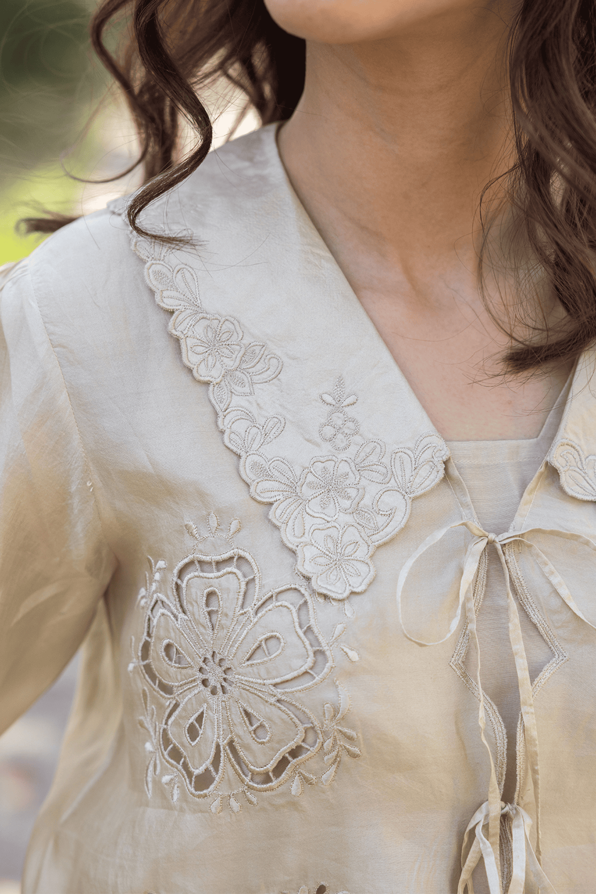 Secret Garden Beige Blouse