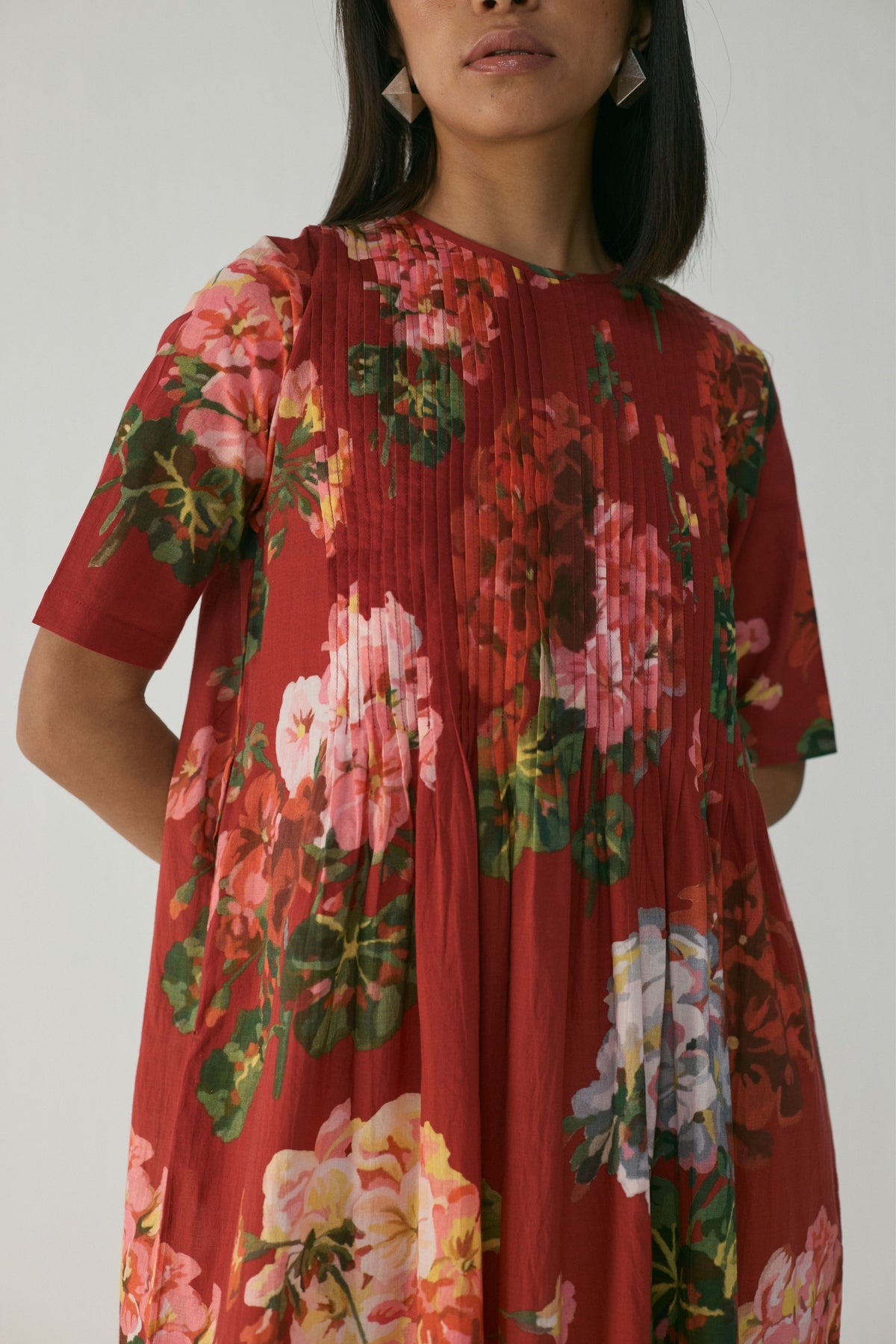 Jingle Pintucks Dress