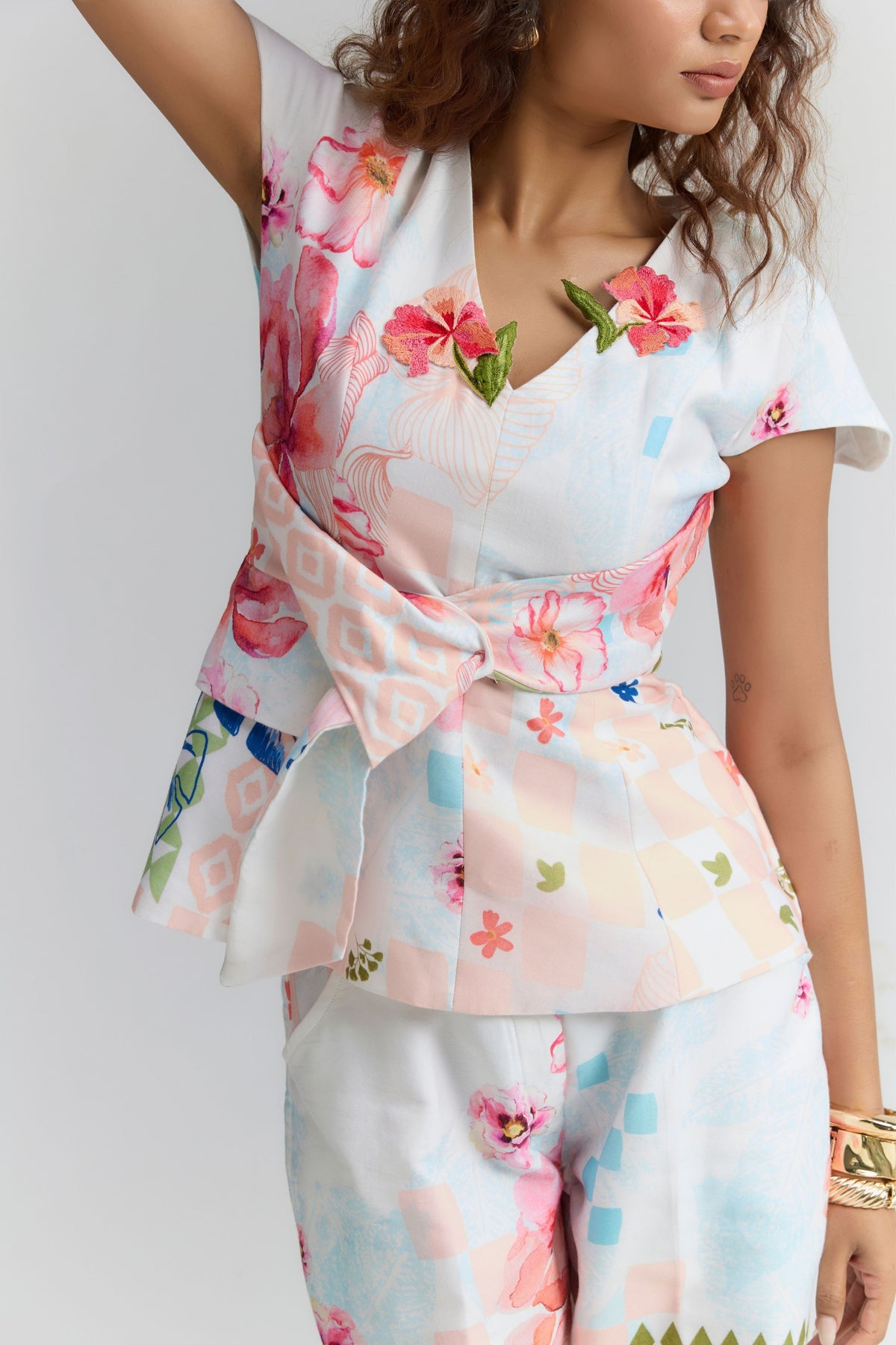 Multi Colour Printed Co-ord Set
