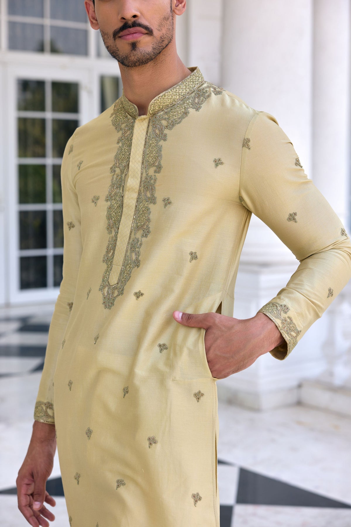 Farman Embroidered Kurta Set