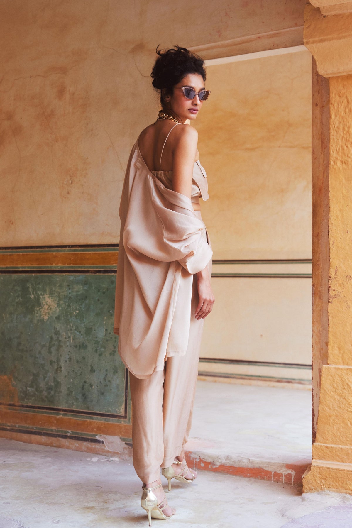 Shell Pink Jacket Set