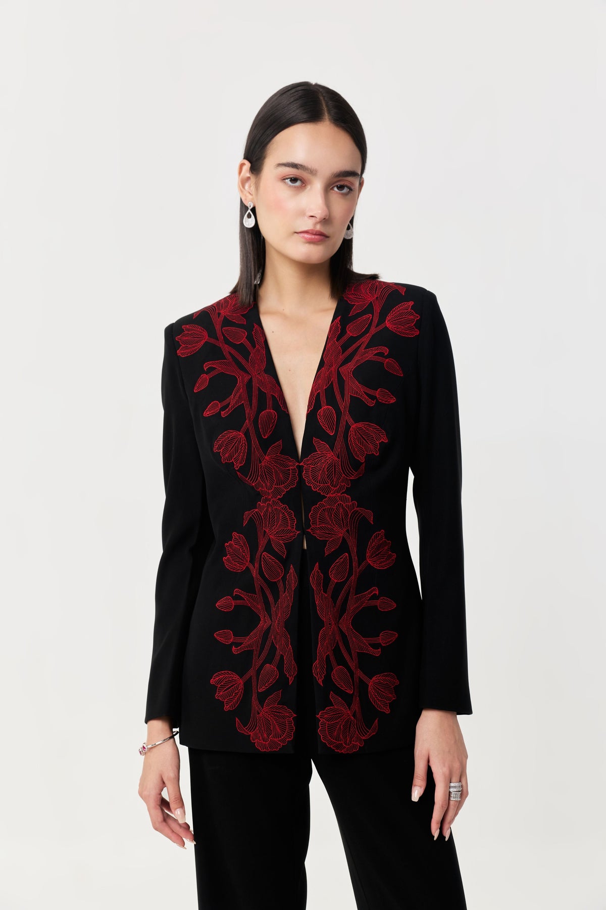 Wild Tulip Collarless Blazer Set