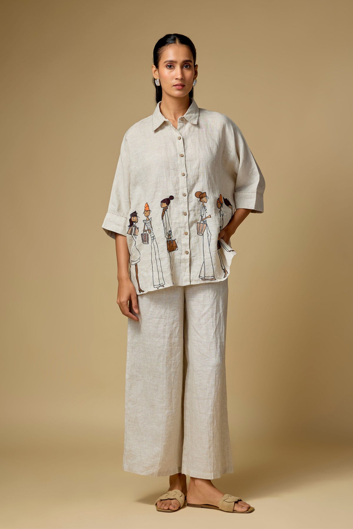 Linen Doodle Shirt