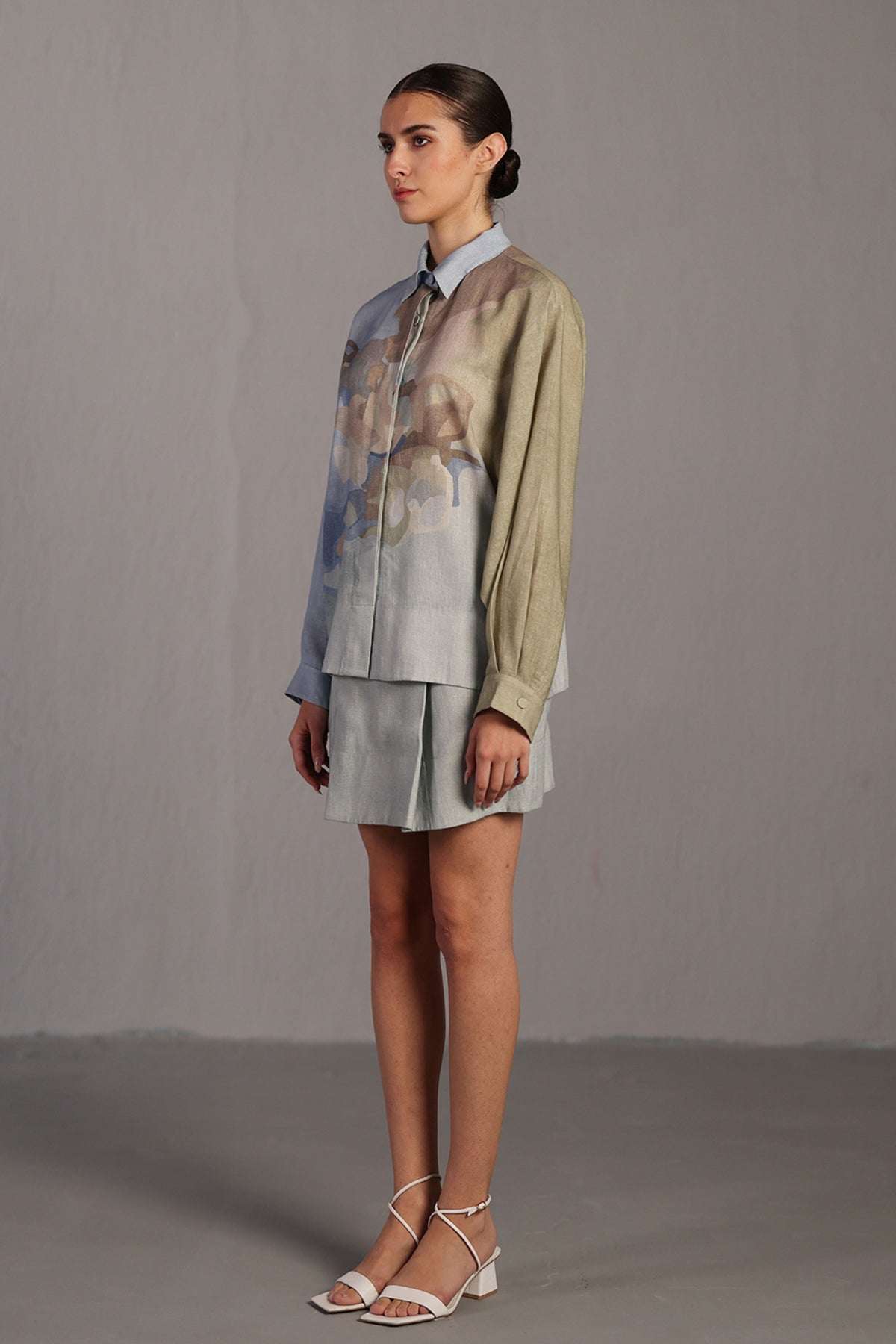 Pastel Blue and Green Skirt