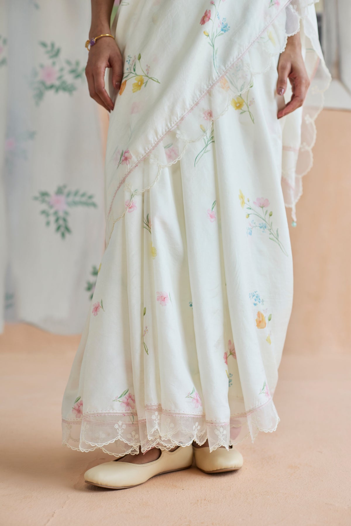 Florist Mulberry Silk Sari