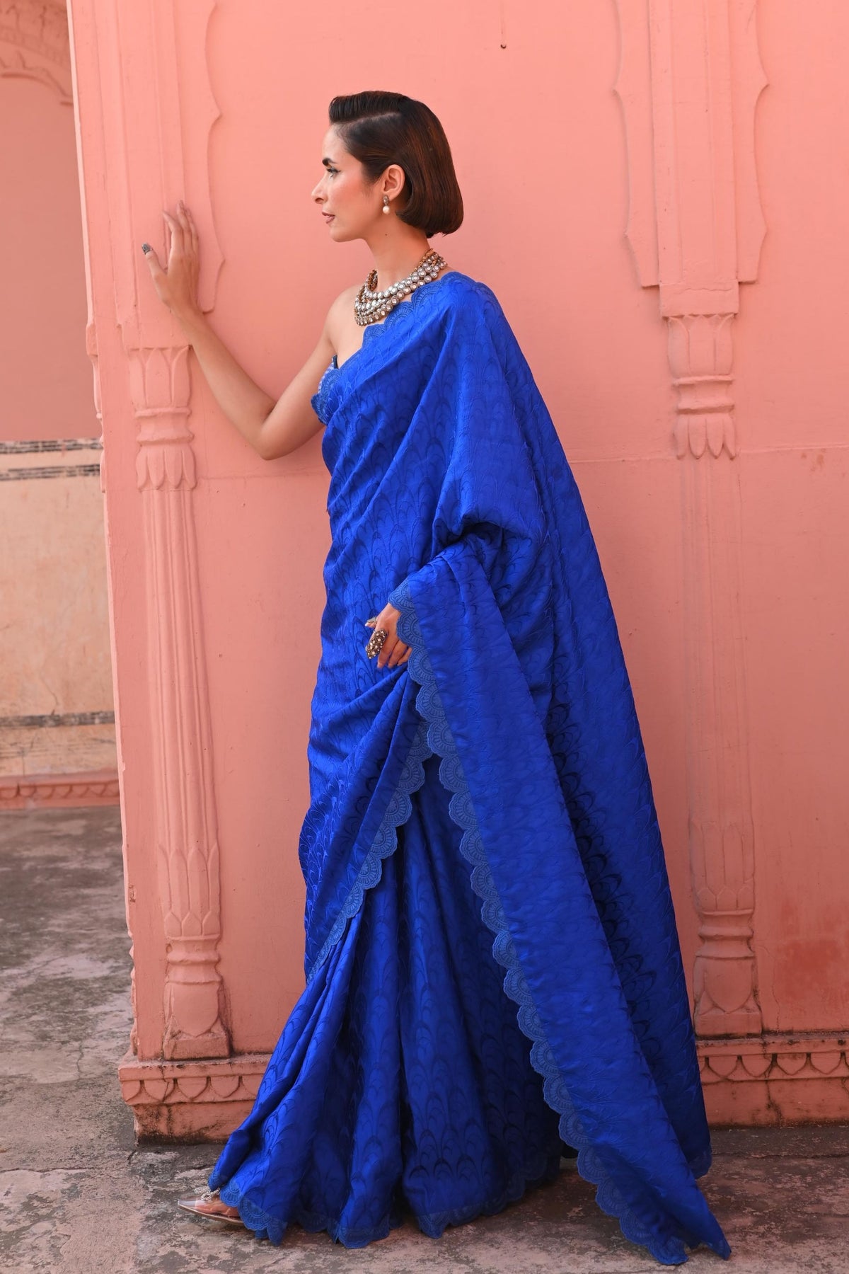 Tanchoi Handwoven Saree