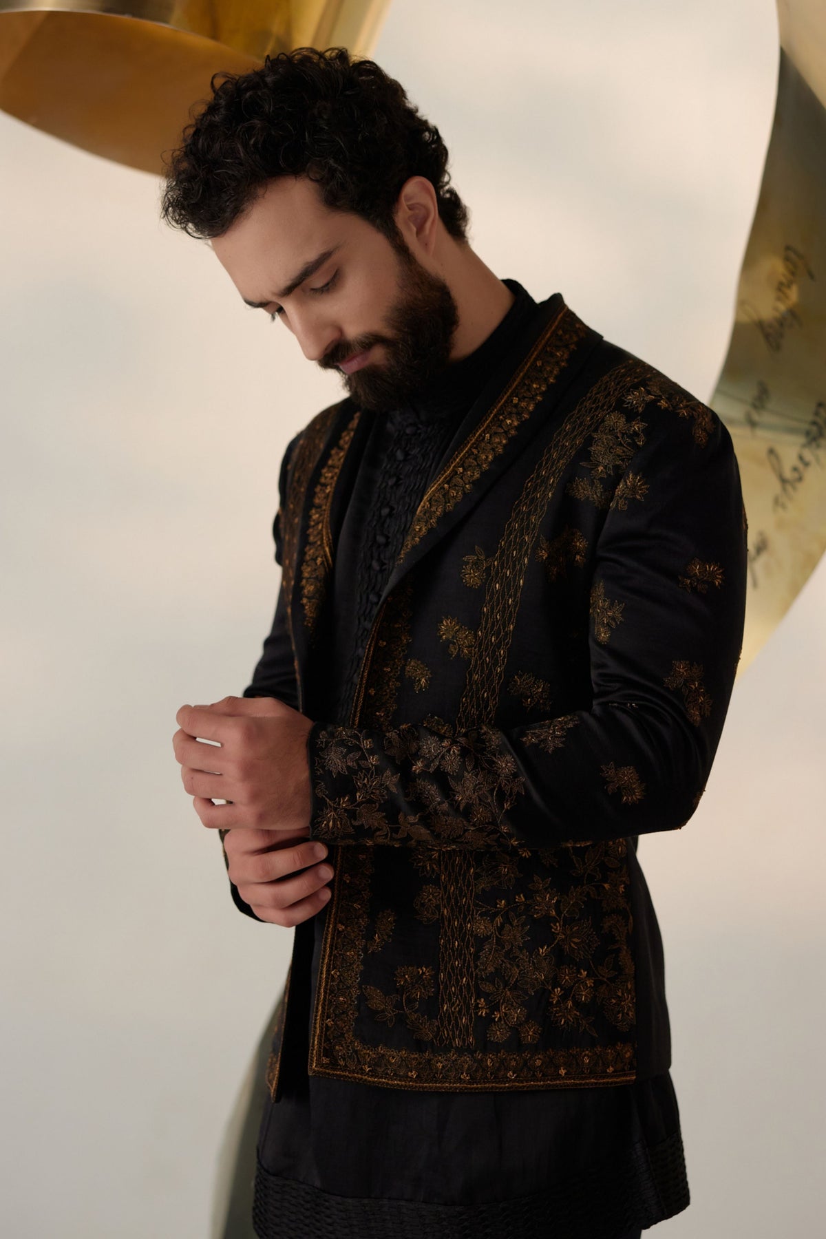 Black &amp; Gold Short Jacket