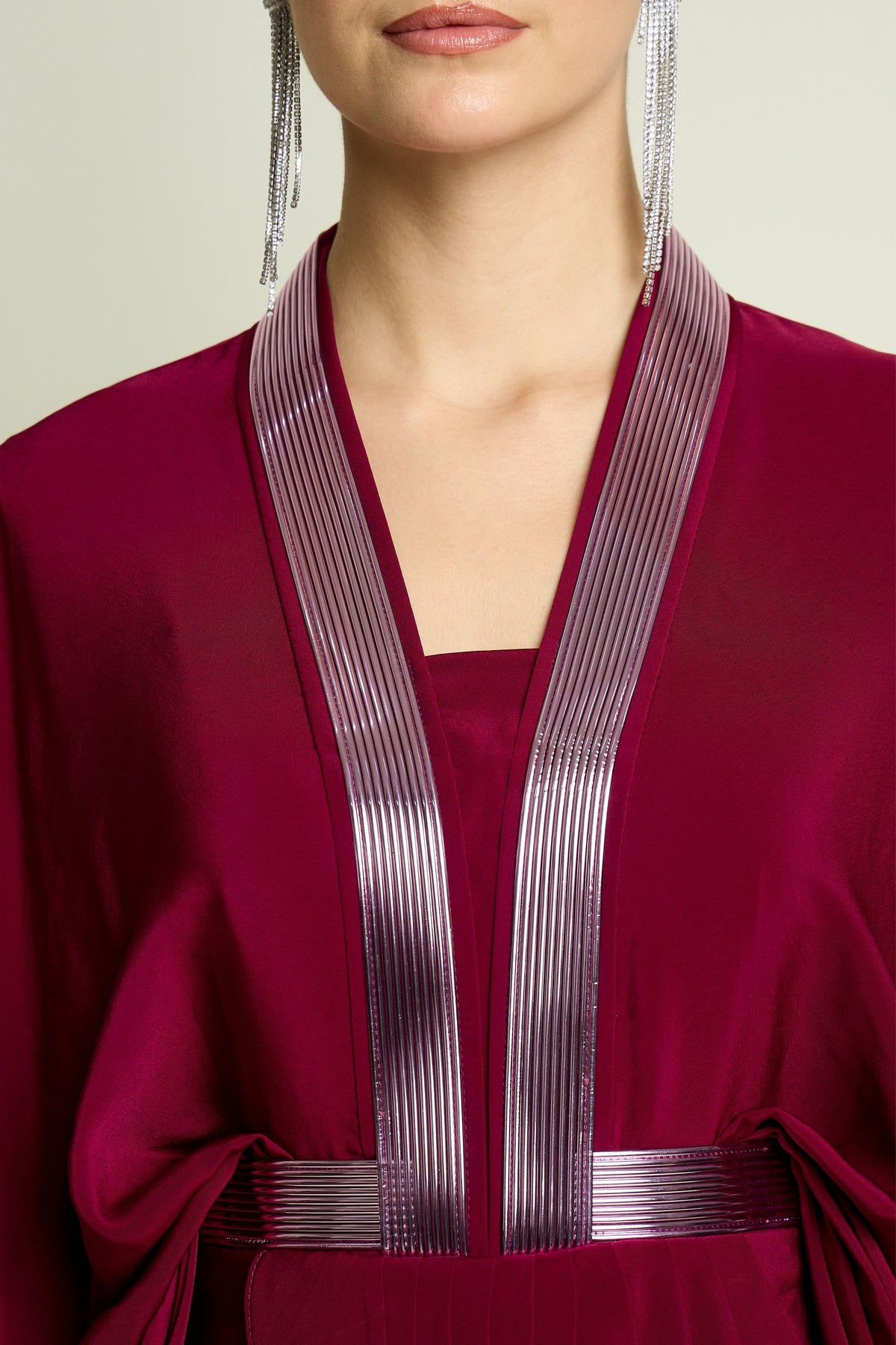 Ruby Metallic Kaftan