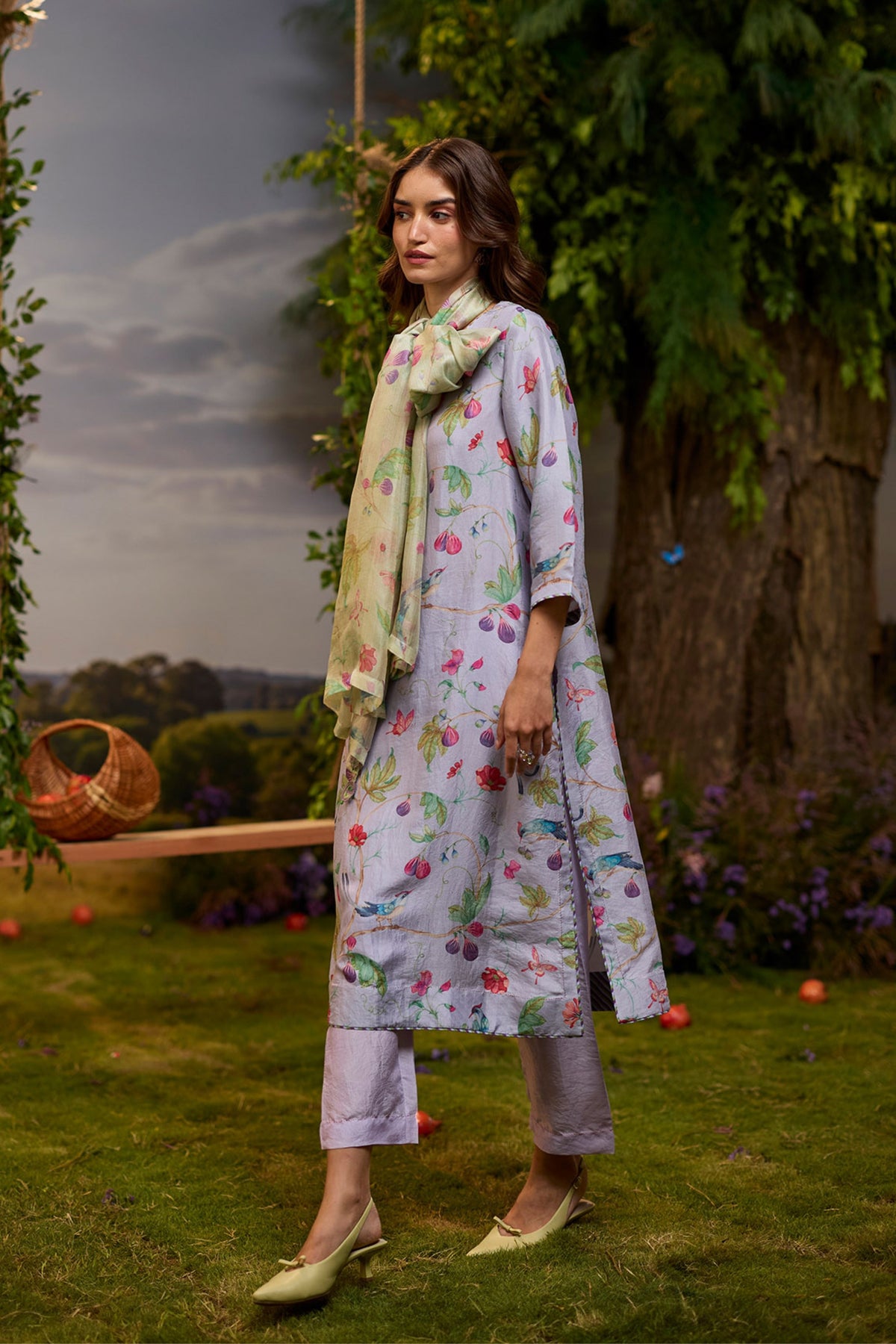 Fig n Fable Lilac Kurta Set