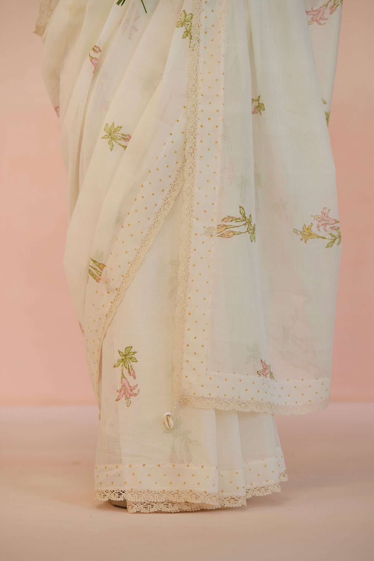 Fuchsia Cotton Saree