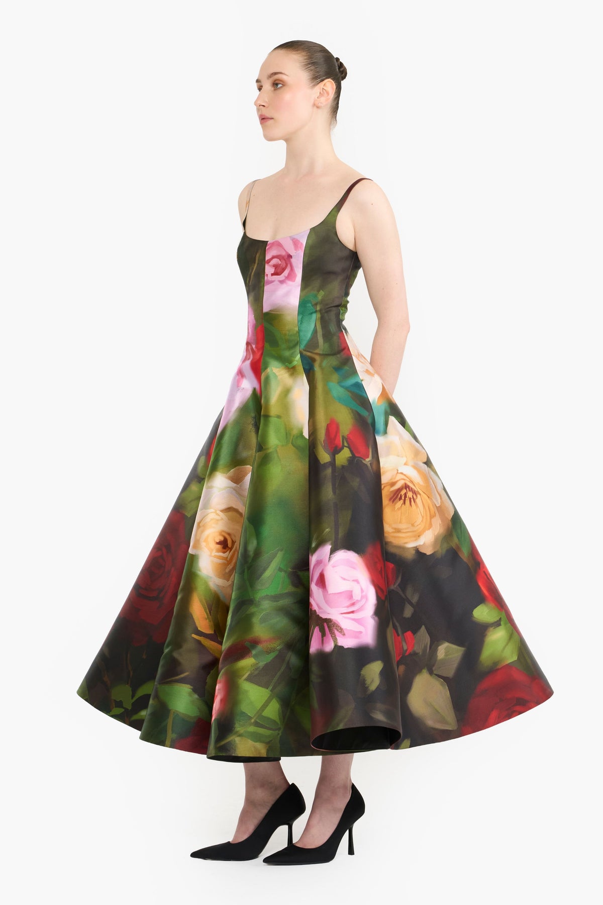 Panelled Flared Midi