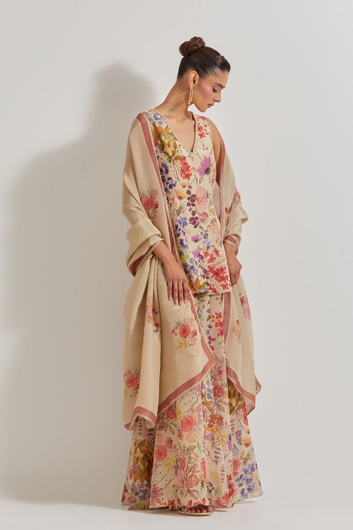 Tissue Sharara Set