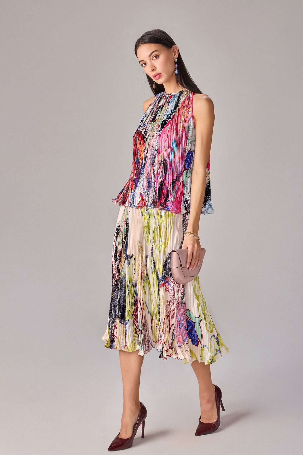 Yellow Blue Prime Mona Skirt