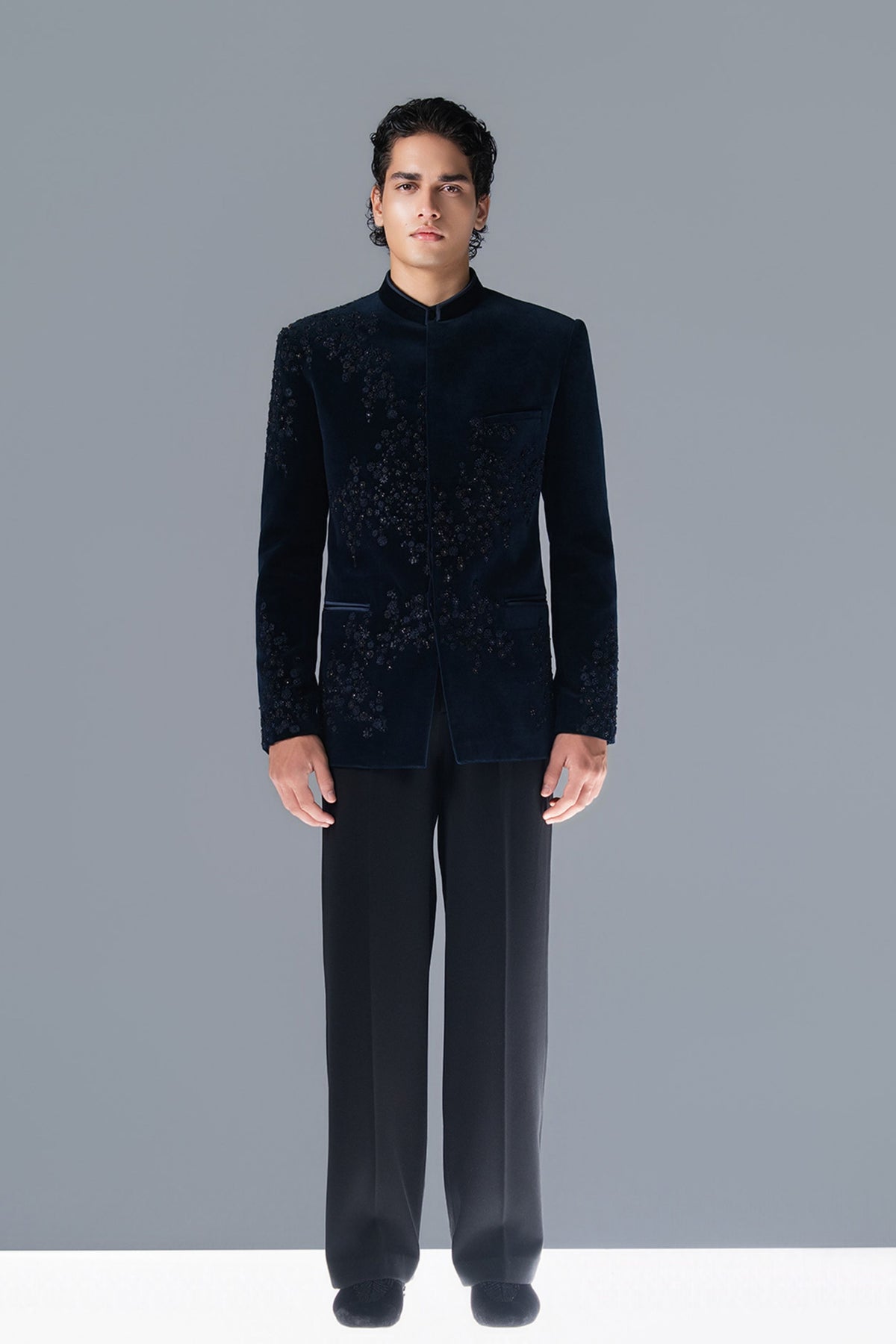 Midnight Constellation Bandhgala Set
