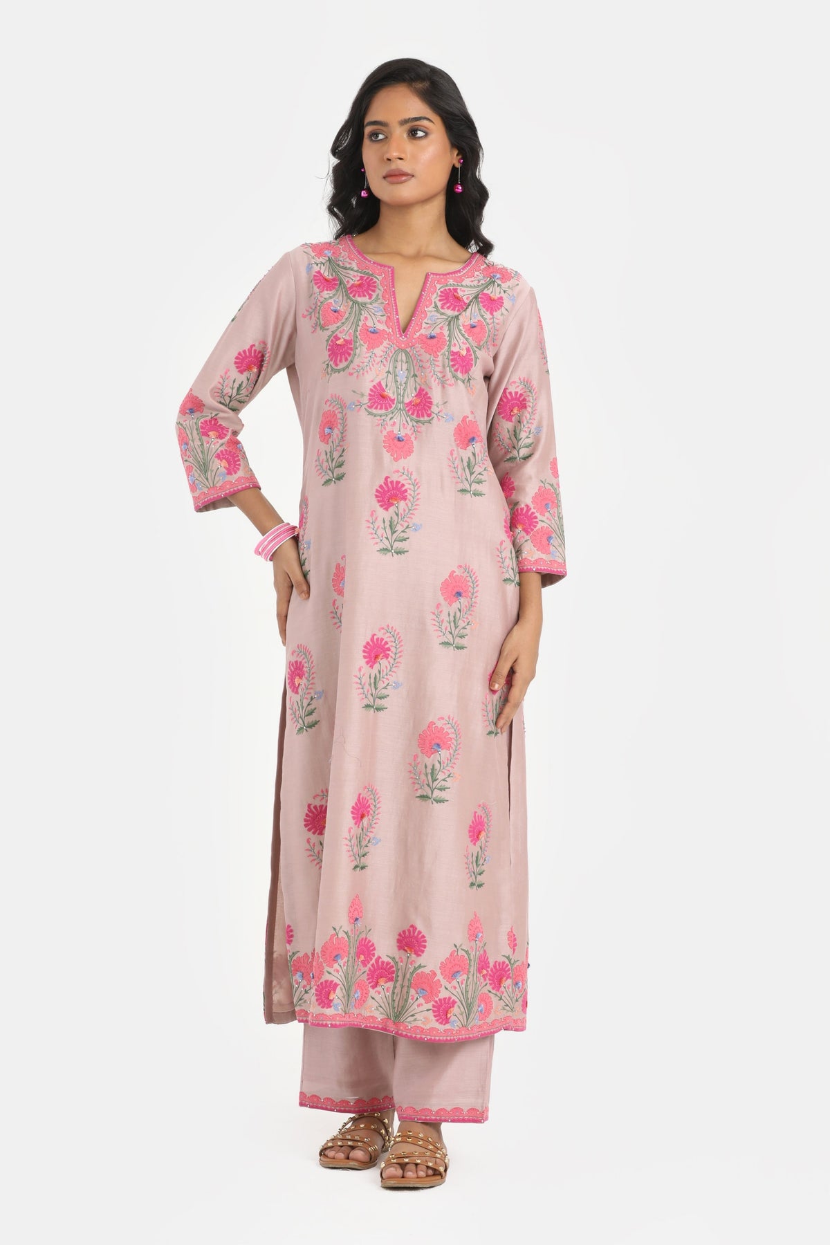 Lilac Straight Kurta Set