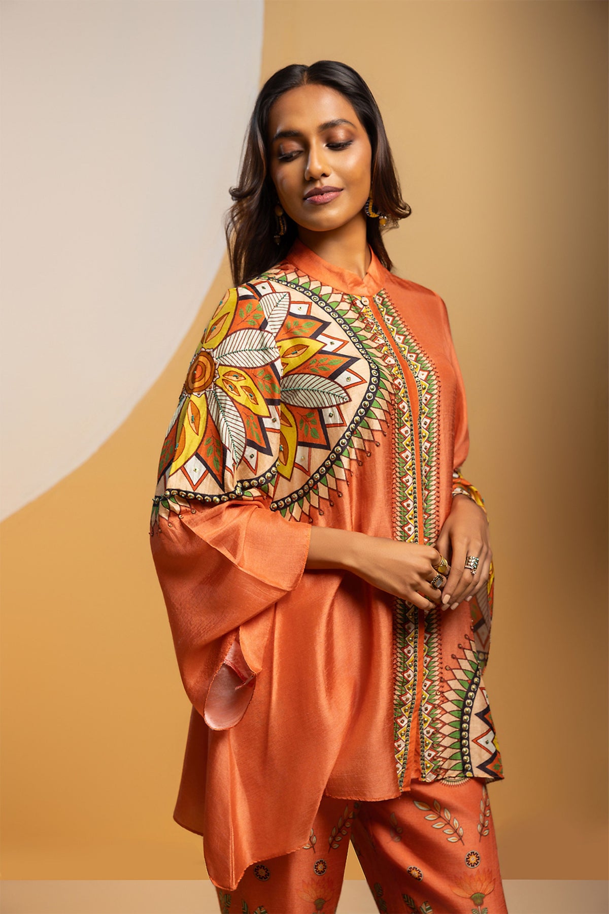 Rust Taarani Co-ord Set