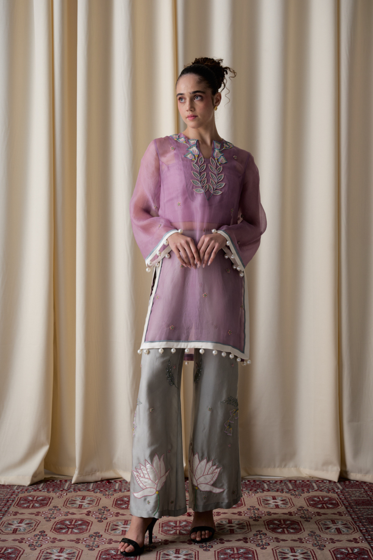Lilac Sheer Tunic