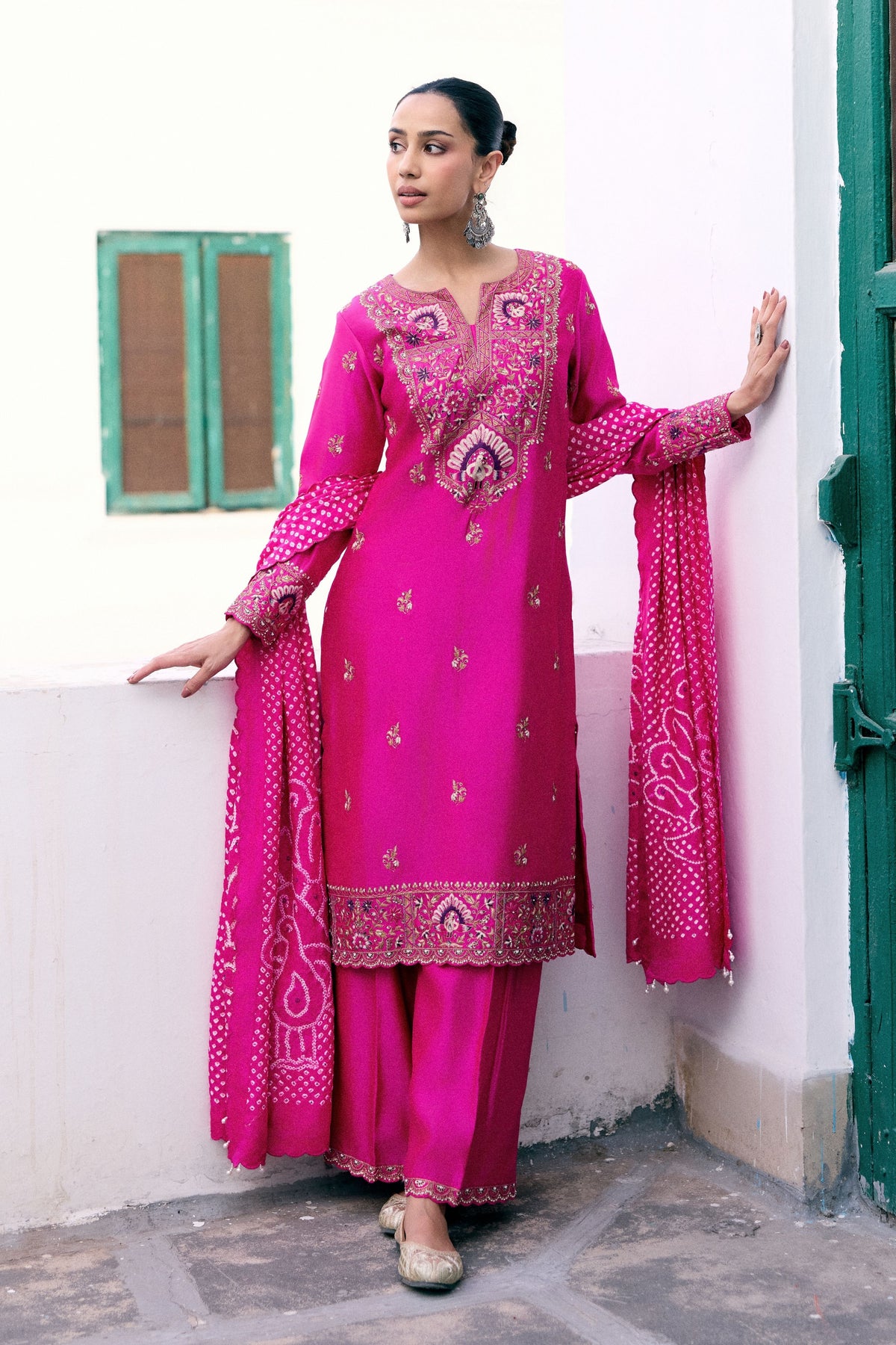Peacock Bloom Kurta Set