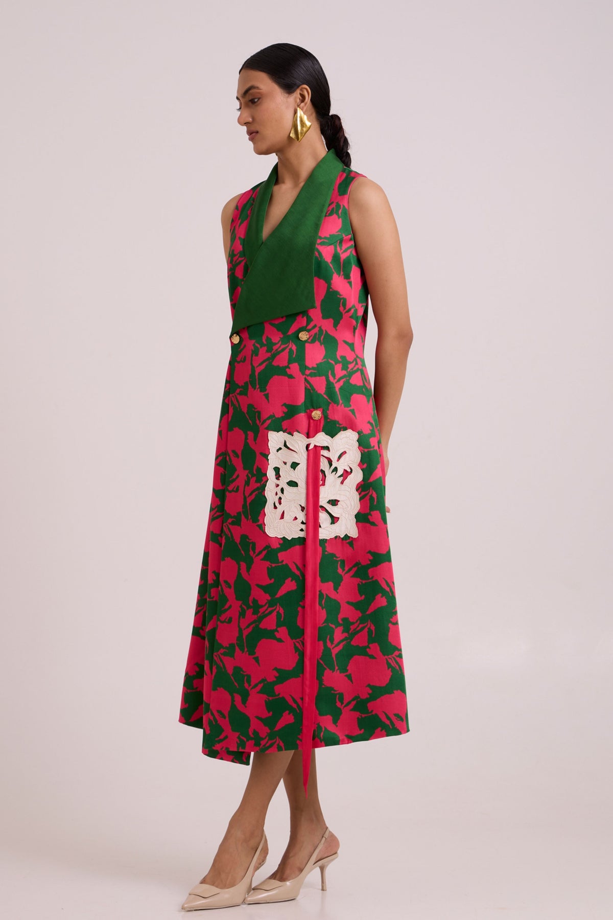 Taylor Overlap Long Blazer Dress