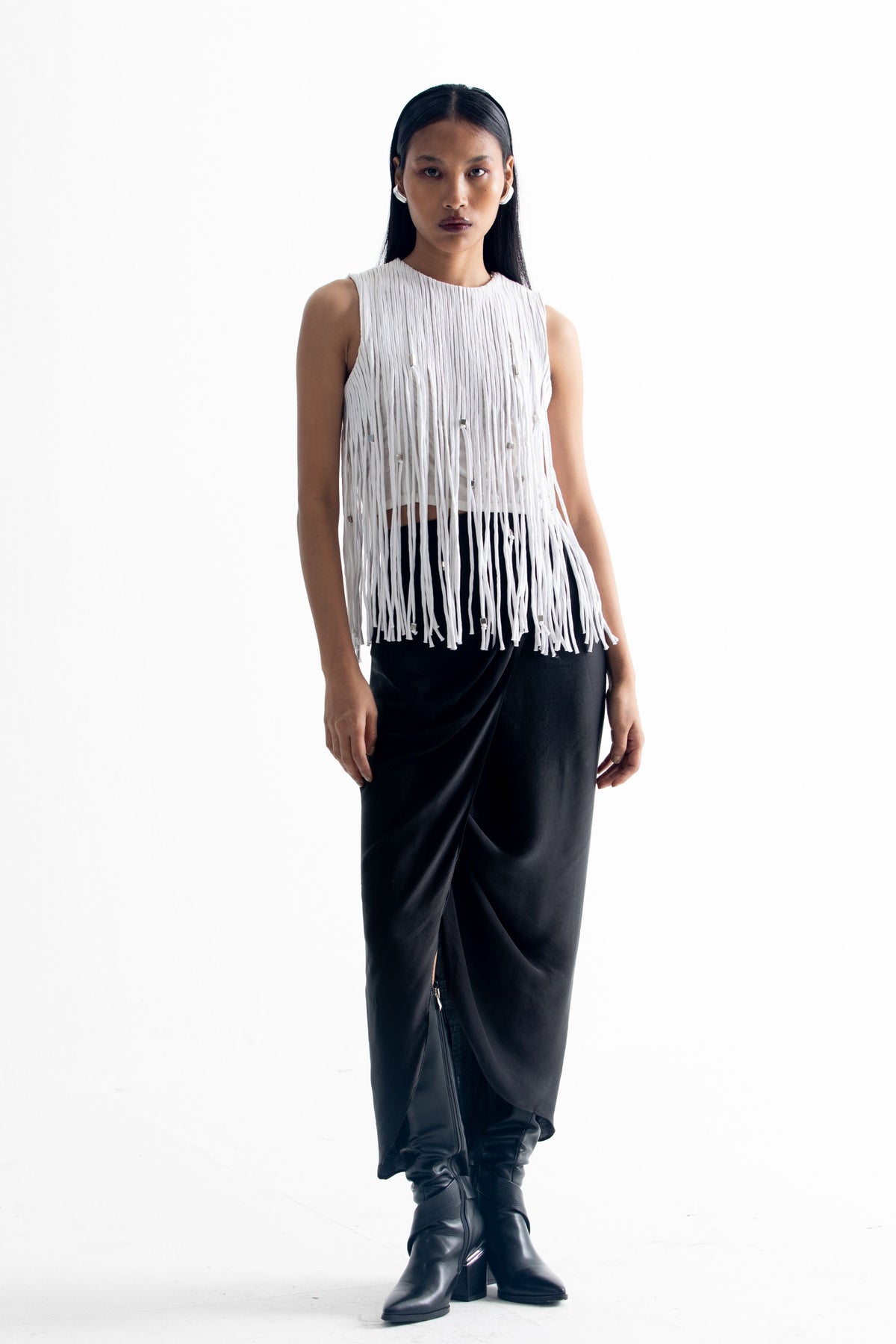 Black Drape Skirt