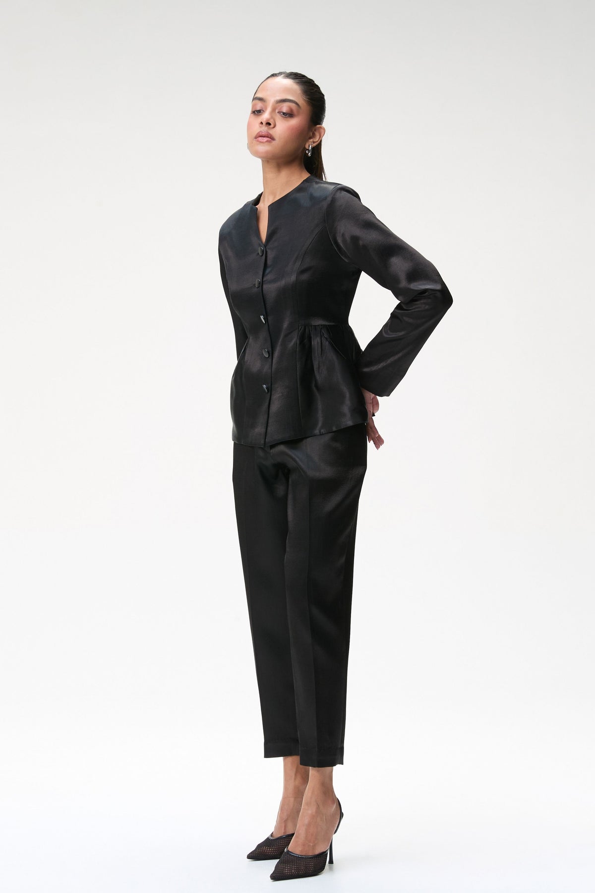 Black Tapered Trouser