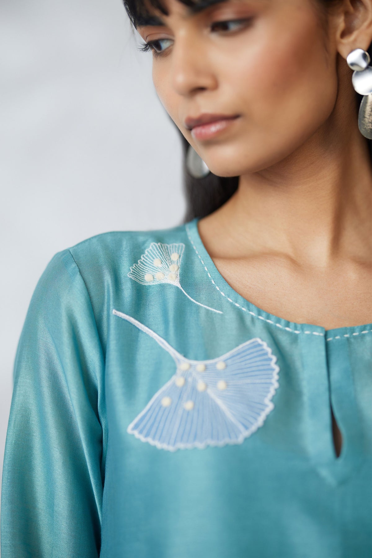 Seafoam Trapezium Kurta